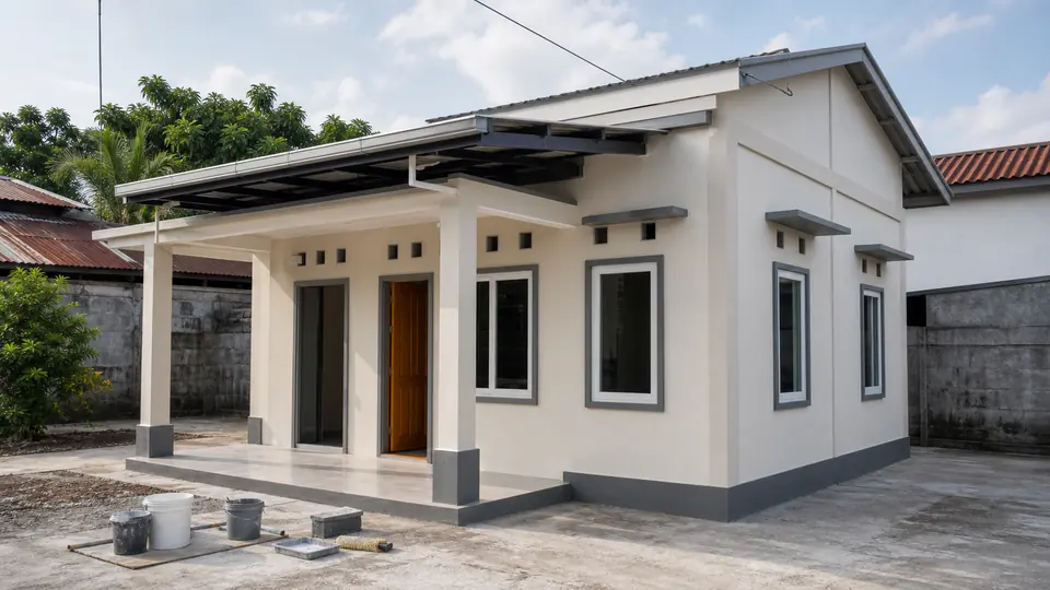Fasad rumah untuk kebutuhan renovasi bagian luar