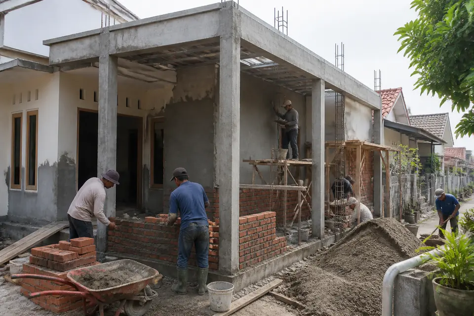 Bangunan rumah untuk kebutuhan konstruksi dan renovasi